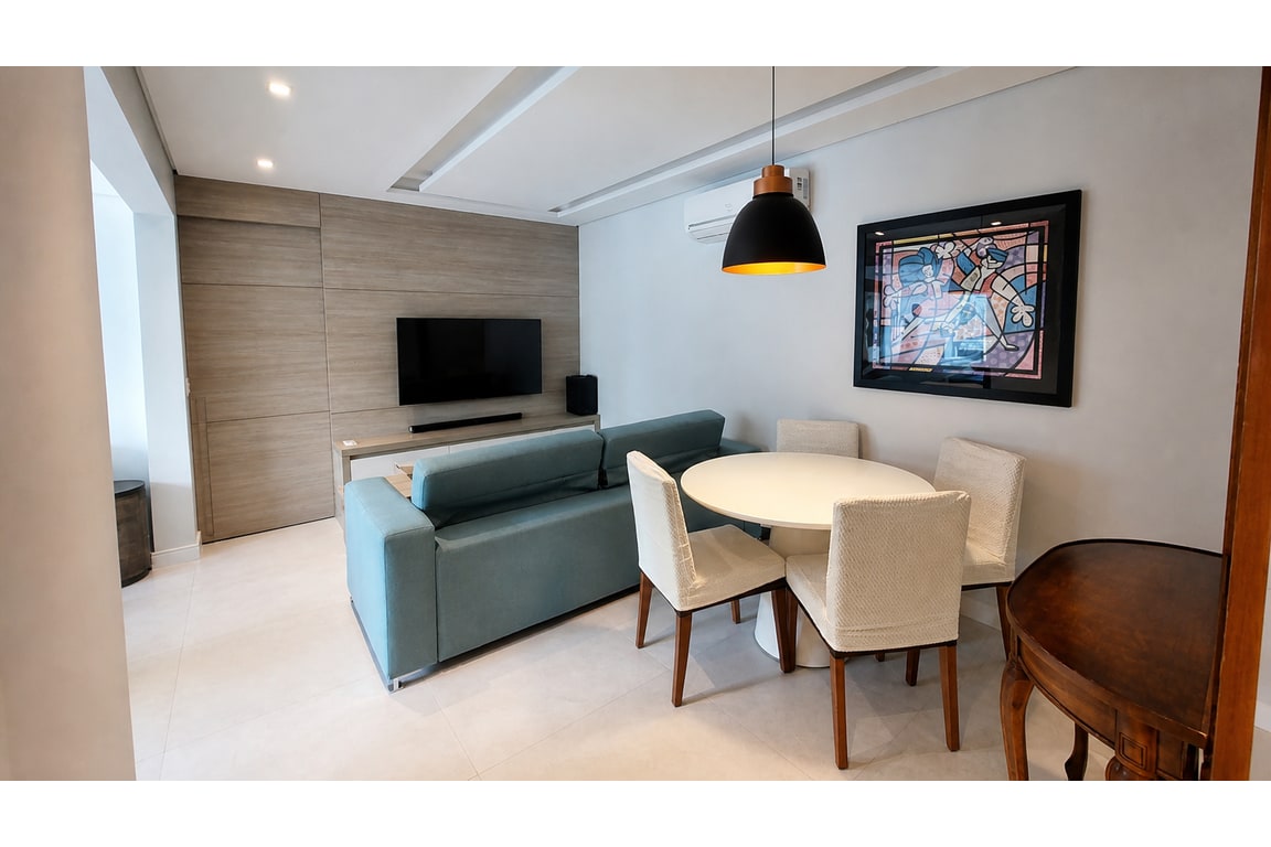 Apartamento de 2 quartos com 2 suítes e 2 salas no Jardim Fonte do Morumbi, São Paulo-SP: 74m², 3 banheiros, 1 vaga de garagem.