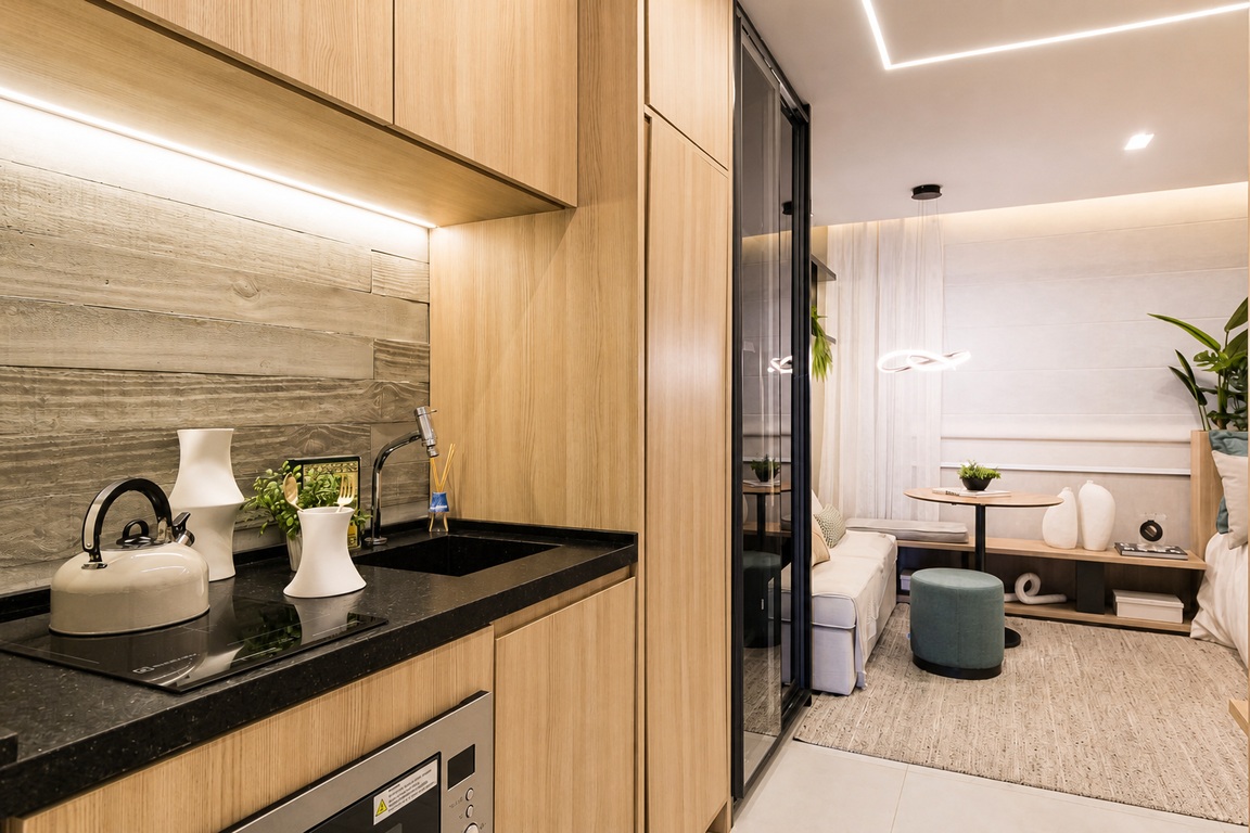 Studio no Roma Jardim Guedala com Lazer Completo
