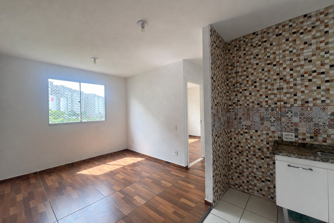 Apartamento com 42m², 2 quartos e sem vagas.
