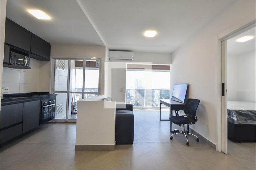 Apartamento à Venda - Brooklin, 1 Quarto,  50 m2